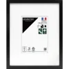 Cadre photo wild noir 24x30 cm avec passe-partout 13x18 cm Fabriqué en France