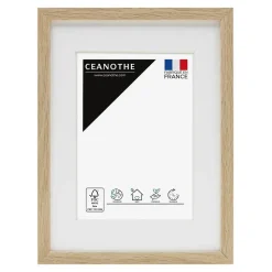 Cadre photo 10x15 cm chêne alba Fabriqué en France