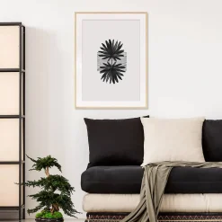 Cadre photo 60x80 cm chêne alba avec passe-partout 50x70 cm Fabriqué en France