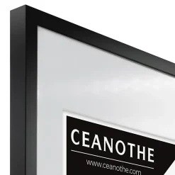 Cadre photo 50x70 cm milan noir avec passe-partout 40x50 cm Fabriqué en France