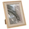 Cadre photo Zera tissu beige 13x18cm - Atmosphera