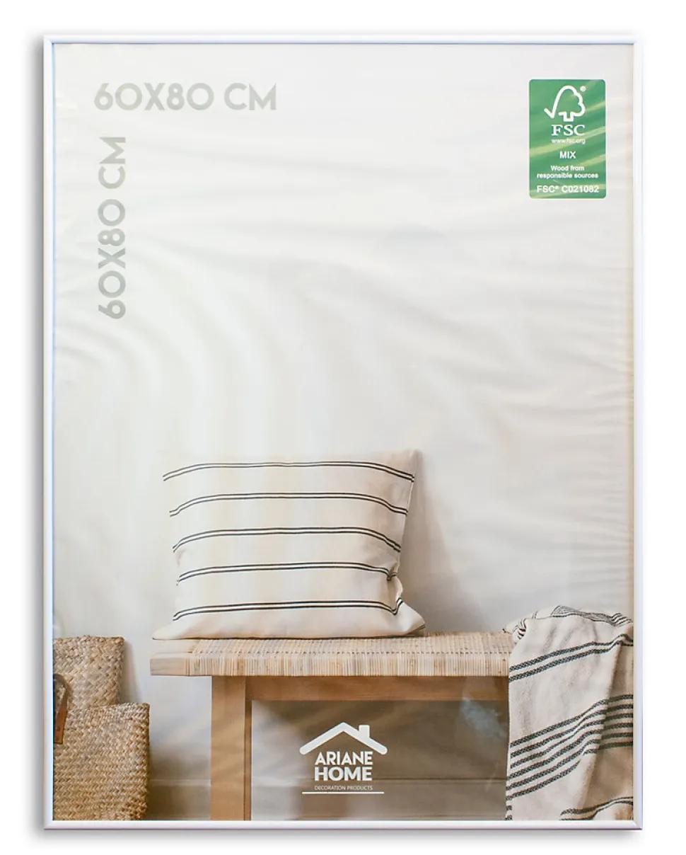 Cadre plastique gallery Ariane Home blanc l.60 x H.80 cm