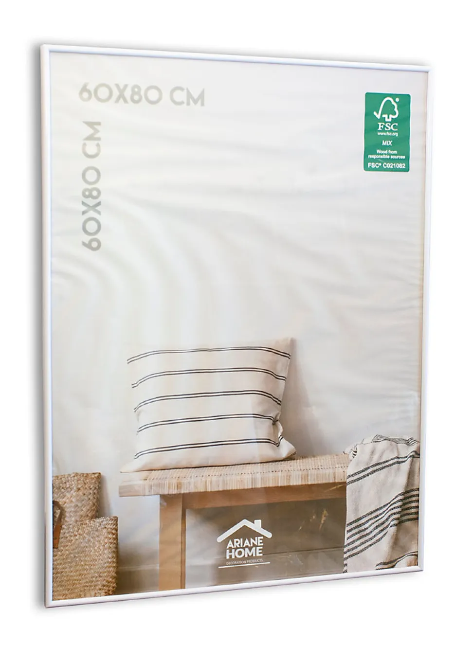 Cadre plastique gallery Ariane Home blanc l.60 x H.80 cm
