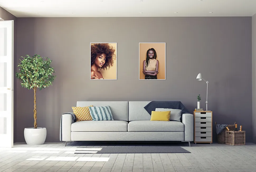 Cadre plastique gallery Ariane Home blanc l.60 x H.80 cm
