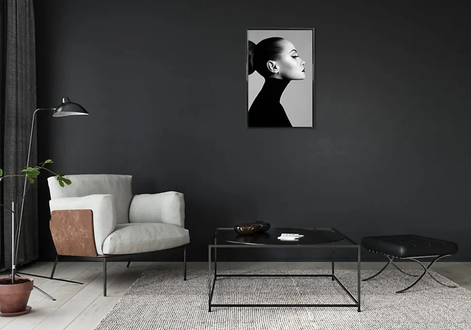 Cadre plastique gallery Ariane Home noir l.40 x H.60 cm