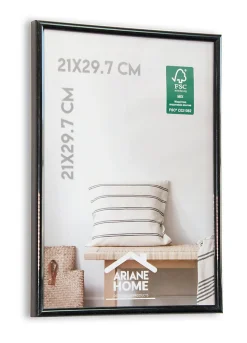 Cadre plastique gallery Ariane Home noir l.21 x H.29cm