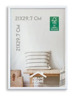 Cadre plastique gallery Ariane Home blanc l.21 x H.29cm