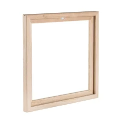 Cadre porte disque chêne massif - accrocher vos pochettes de vinyle au mur.