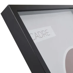 Cadre vitrine vide noir l.50 x H.70 cm