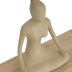 Calendrier métal Yogi H.28,5cm assorti- Beige- Atmosphera