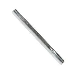 Carré de poignée de porte à goupilles acier ⌀7 mm H. 7 x L.110 mm gris