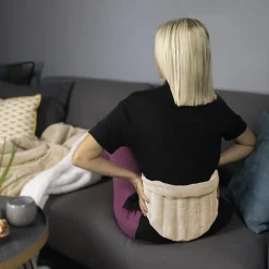 Ceinture lombaire chauffante avec bandes auto-agrippantes réglable taille 36 à 54 - Beige - Vivezen