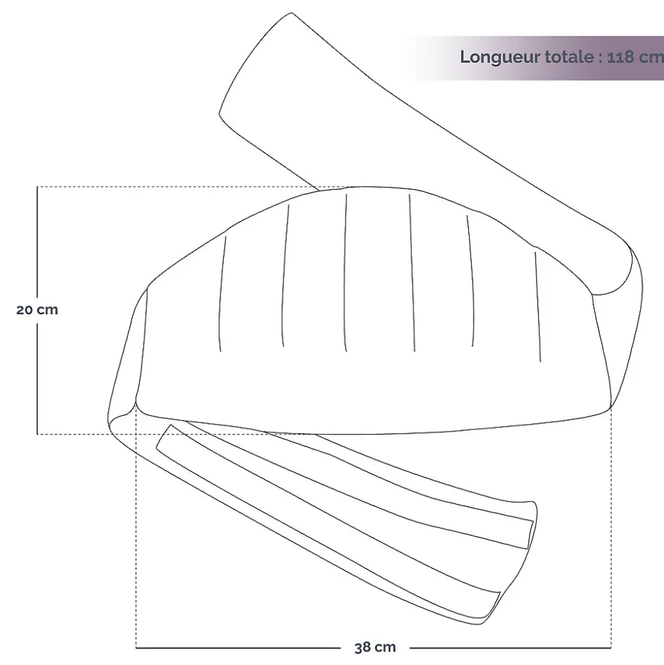 Ceinture lombaire chauffante avec bandes auto-agrippantes réglable taille 36 à 54 - Bleu - Vivezen