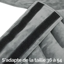 Ceinture lombaire chauffante avec bandes auto-agrippantes réglable taille 36 à 54 - Beige - Vivezen