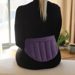 Ceinture lombaires chauffante avec bandes auto-agrippantes réglable taille 36 à 54 - Mauve - Vivezen