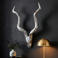 cerf andouiller décoration murale DEER aluminium aluminium antlers andouiller FineBuy