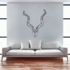 cerf andouiller décoration murale DEER aluminium aluminium antlers andouiller FineBuy