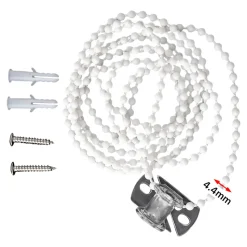 Chainette pour store enrouleur Nisis plastique blanc L.5m GoodHome