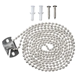 Chainette pour store enrouleur Nisis métal gris argenté L.2m GoodHome
