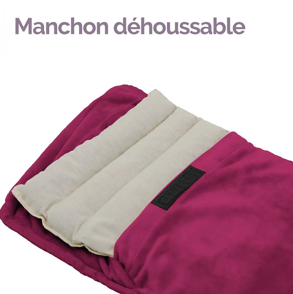 Chauffe mains, manchon chauffant 32 x 22 cm avec ceinture réglable - Bleu - Vivezen