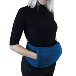 Chauffe mains, manchon chauffant 32 x 22 cm avec ceinture réglable - Bleu - Vivezen