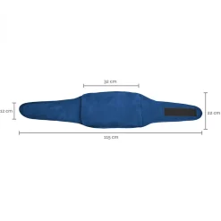 Chauffe mains, manchon chauffant 32 x 22 cm avec ceinture réglable - Bleu - Vivezen