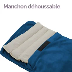 Chauffe mains, manchon chauffant 32 x 22 cm avec ceinture réglable - Bleu - Vivezen