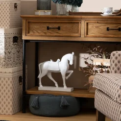 Cheval Little cottage H.35cm résine - Atmosphera