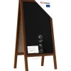 Chevalet Stop Trottoir avec Cadre en Bois Laqué 100x49,5cm, Chevalet Publicitaire