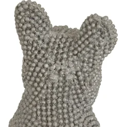 Chien déco Eden H.10cm assorti - Doré- Atmosphera