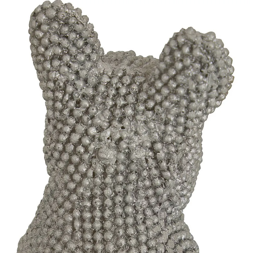 Chien déco Eden H.10cm assorti - Doré- Atmosphera
