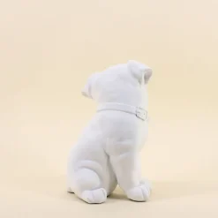 Chien en résine avec sucette 24cm
