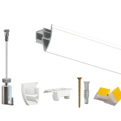 Cimaise Box Artiteq Click Up Plafond PREMIUM - Kit accrochage tableau 6 mètres