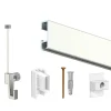 Cimaise Box Artiteq Click ÉCO - Kit accrochage tableau 6 mètres , Blanc mat à peindre