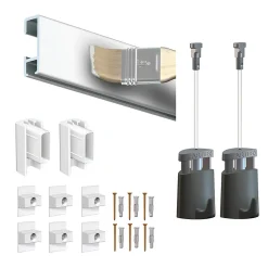 Cimaise Box Artiteq Click 150 cm PREMIUM - Kit accrochage tableau 300 cm