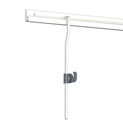 Cimaise Box PREMIUM Classic Rail + Tige 4 mm - 200 cm - Kit tout en un Blanc mat à peindre