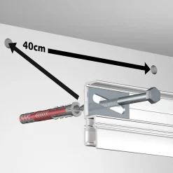 Cimaise Museum Line R70 200 cm blanc - Cimaise tableau Newly