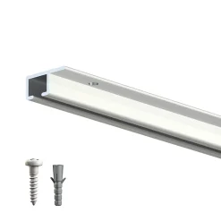 Cimaise Plafond Top Rail 200 cm + vis et chevilles - Cimaise Tableau pour plafond Artiteq Noir , A l'unité