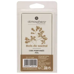 Cire parfumée Laura vert cèdre L5,5xp2xH10,2cm - Atmosphera