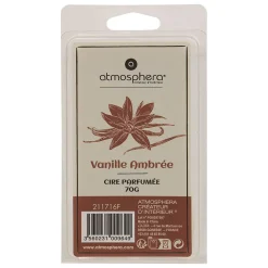 Cire parfumée Laura vert cèdre L5,5xp2xH10,2cm - Atmosphera
