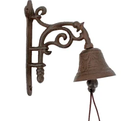 Cloche carillon en fonte 20x10x18cm