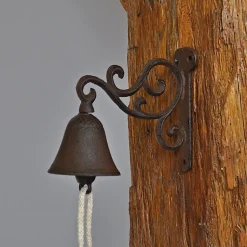 Cloche carillon fonte Volutes 20x10x15cm