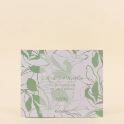 Coffret cadeau senteurs maison et 2 bougies parfumées