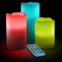 Coffret de 3 bougies LED - Atmosphera