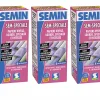 Colle en Poudre pour Papiers Peints Sem-Spéciale Semin, Vinyls, Lourds, Spéciaux et Intissés, Intérieur, Boite 200 g (lot de 3)