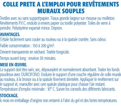 Colle pour Toiles de Verre et Revêtements Muraux Légers Semin Sem Murale, Prêt à l'Emploi, Seau 5 kg