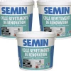 Colle Revêtements de Rénovation Lisse en Pâte Semin, Prête à l'Emploi, Intérieur, Seau de 5 kg (Lot de 3)