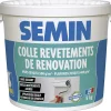 Colle Revêtements de Rénovation Lisse en Pâte Semin, Prête à l'Emploi, Intérieur, Seau de 5 kg