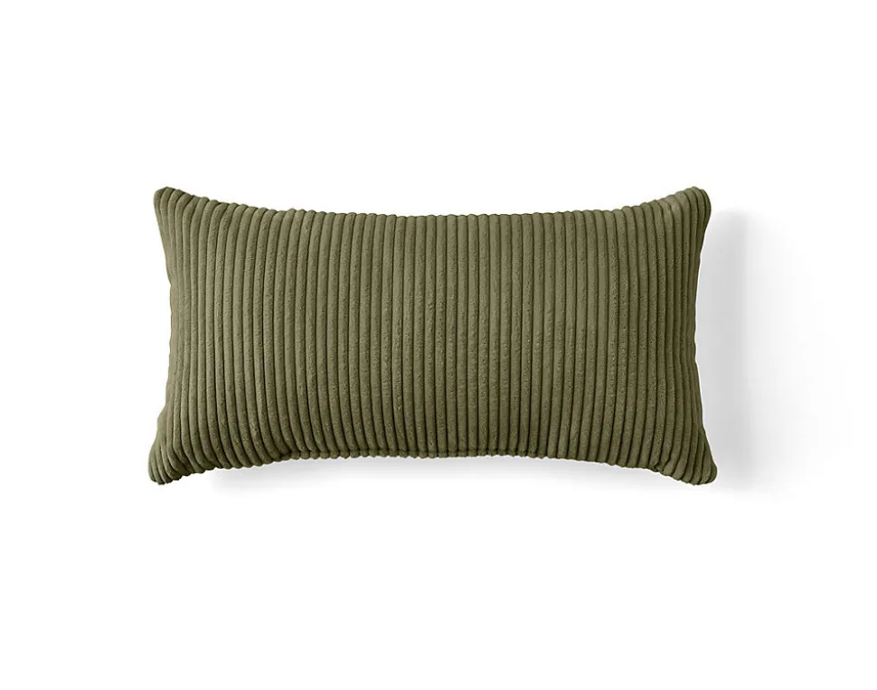 Colombine - coussin - en velours côtelé - 32x63 cm - Lisa Design