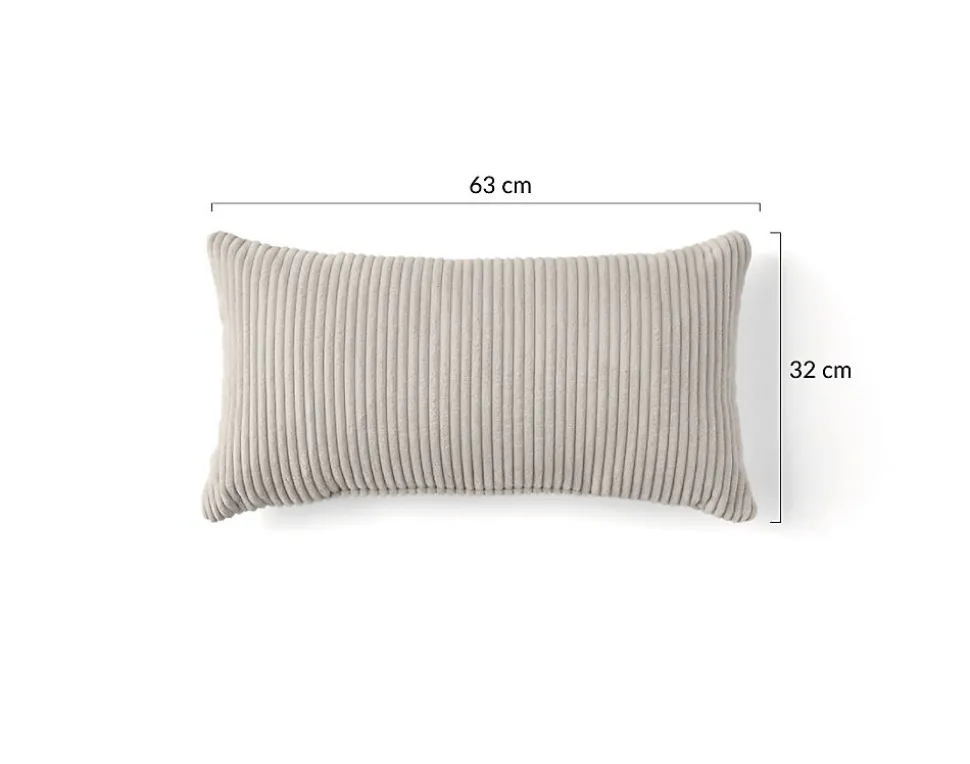 Colombine - coussin - en velours côtelé - 32x63 cm - Lisa Design
